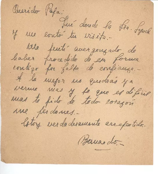 [Carta] c.1948, Valparaíso, Chile [a] Joaquín Edwards Bello  [manuscrito] Bernardo Edwards Dupuy.