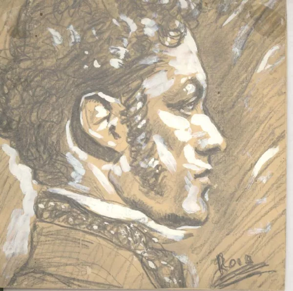 Lautaro Murúa  [dibujo] Francisco Huneeus Salas ; seudónimo: Roca.