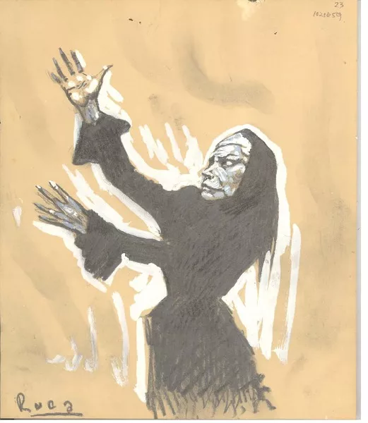 Margarita Xirgú  [dibujo] Francisco Huneeus Salas ; seudónimo: Roca.