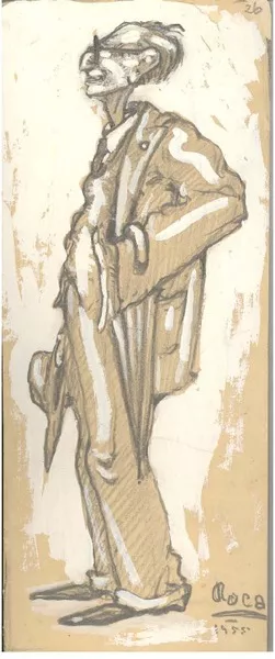 Carlos Cariola  [dibujo] Francisco Huneeus Salas ; seudónimo: Roca.