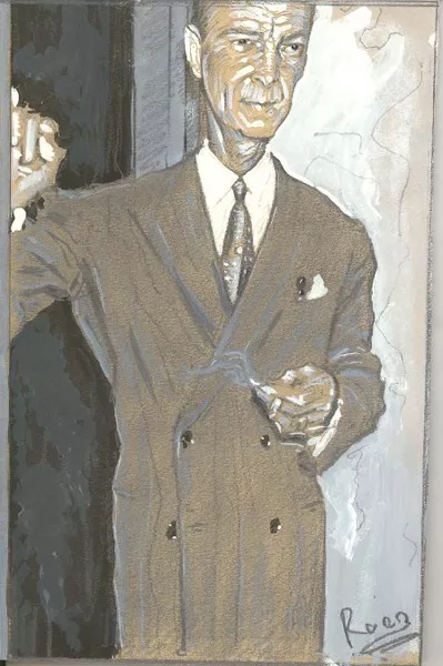 Alejandro Flores  [dibujo] Francisco Huneeus Salas ; seudónimo: Roca.