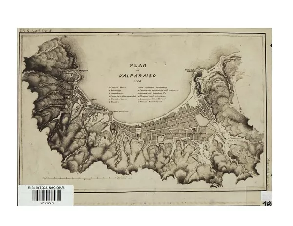 Plan of Valparaíso  [material cartográfico] U.S.N. Astril Expdn.