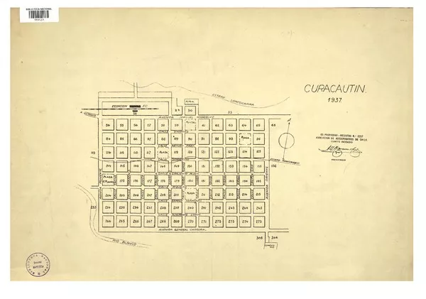 Curacautín  [material cartográfico] Asociación de Aseguradores de Chile, Comité Incendio.