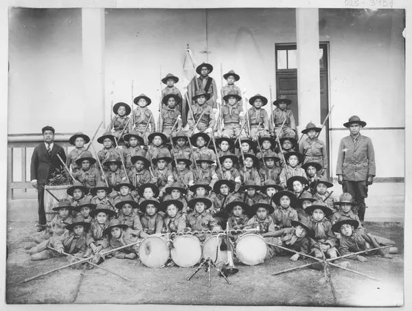 [Niños scouts de Arica]  [fotografía]