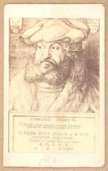[Federico de Saxe, retrato de frontal de rostro]  [fotografía] Gustav Schauer, Photographisches Kunst-und verlags-Institut