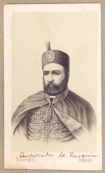 [Emperador de Turquía, Abdul Aziz, retrato de medio cuerpo]  [fotografía] Neurdein, Portraits historiques.