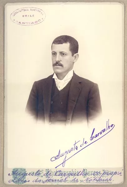 [Augusto de Carvalho - Co-propietario do Jornal de Noticias, retrato de medio cuerpo]  [fotografía] Photographia Vargas, de J. Herrero de Vargas.