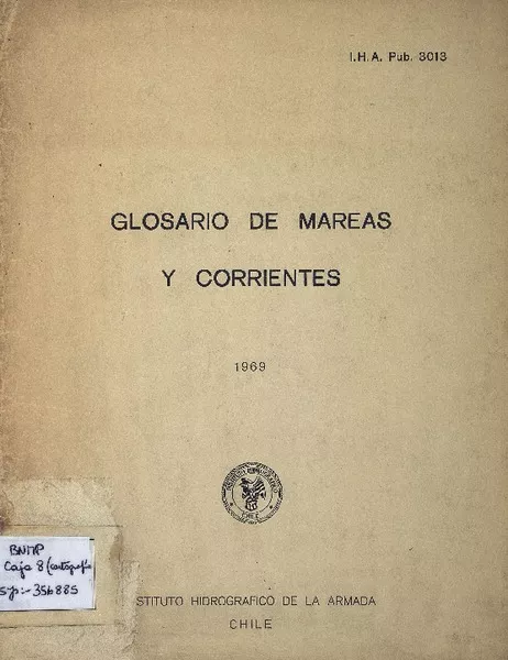 Glosario de mareas y corrientes Instituto Hidrográfico de la Armada.