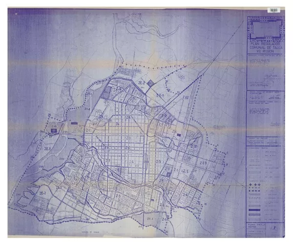 Plan regulador comunal de Talca VII Región. [material cartográfico] :