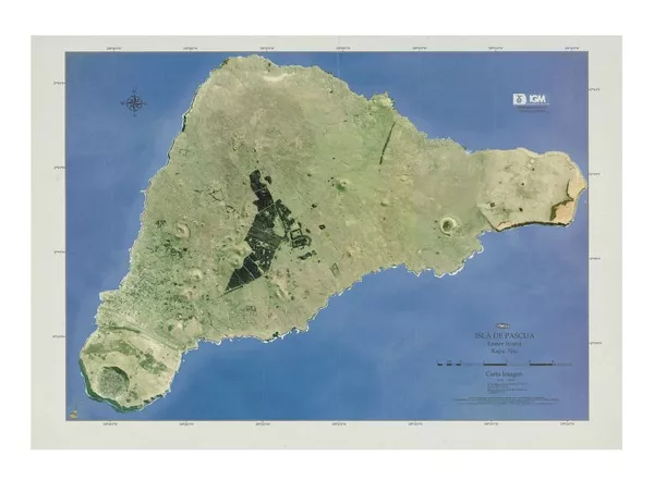 Isla de Pascua Easter Island = Rapa Nui [material cartográfico] = Instituto Geográfico Militar de Chile.