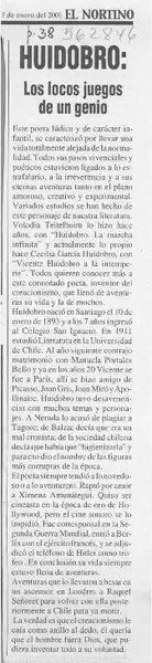 Huidobro, los locos juegos de un genio  [artículo]