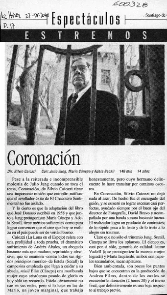 Coronación  [artículo]