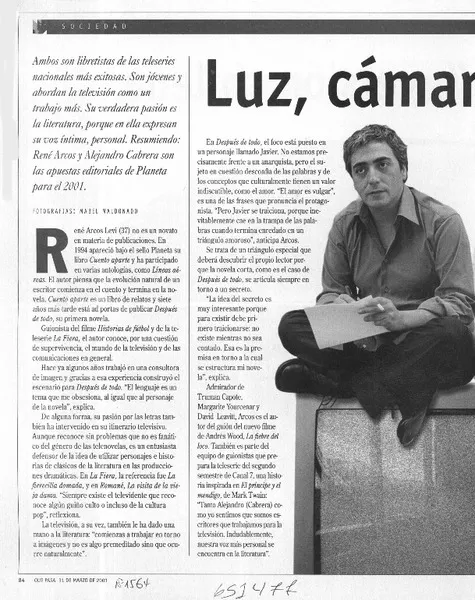 Luz, cámara y papel  [artículo] Mabel Maldonado