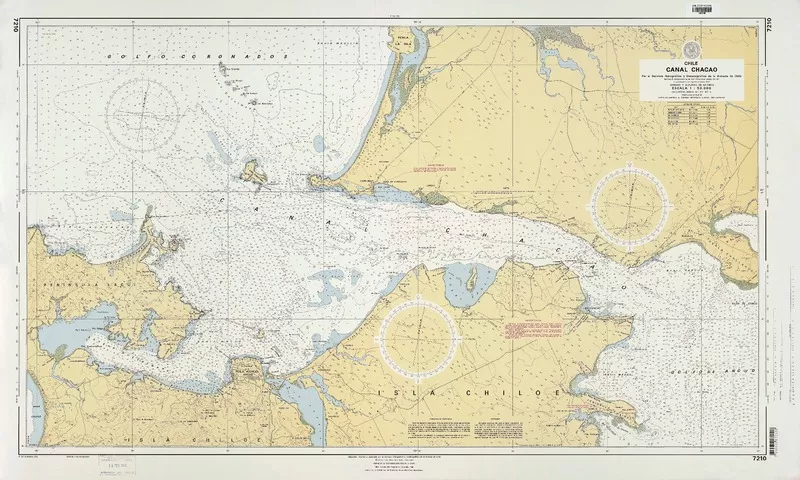 Canal Chacao  [material cartográfico] por el Servicio Hidrográfico y Oceanográfico de la Armada de Chile.