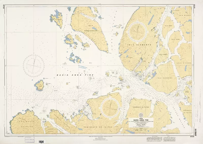 Bahía Anna Pink  [material cartográfico] por el Servicio Hidrográfico y Oceanográfico de la Armada de Chile.