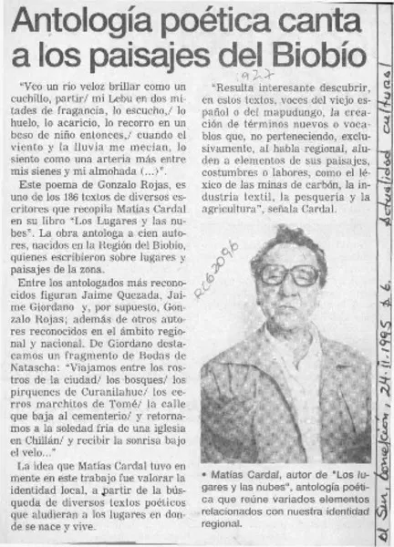 Antología poética canta a los paisajes del Biobío  [artículo].