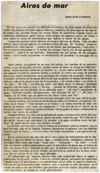 Aires de mar  [artículo] Adolfo Schwarzenberg.