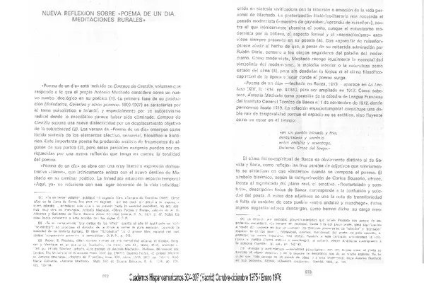 Nueva reflexión sobre "Poema de un día. Meditaciones rurales"  [artículo] José Ortega.