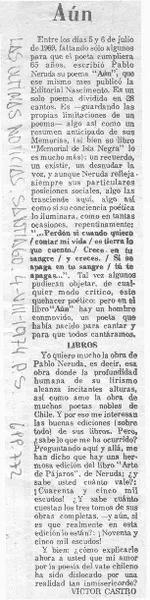 Aún  [artículo] Víctor Castro.