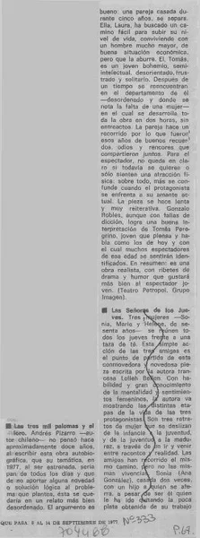 Las tres mil palomas y el loro.  [artículo]