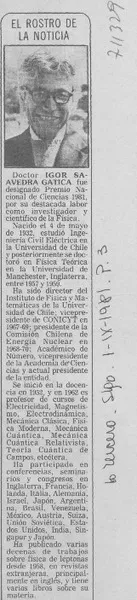 El rostro de la noticia.  [artículo]