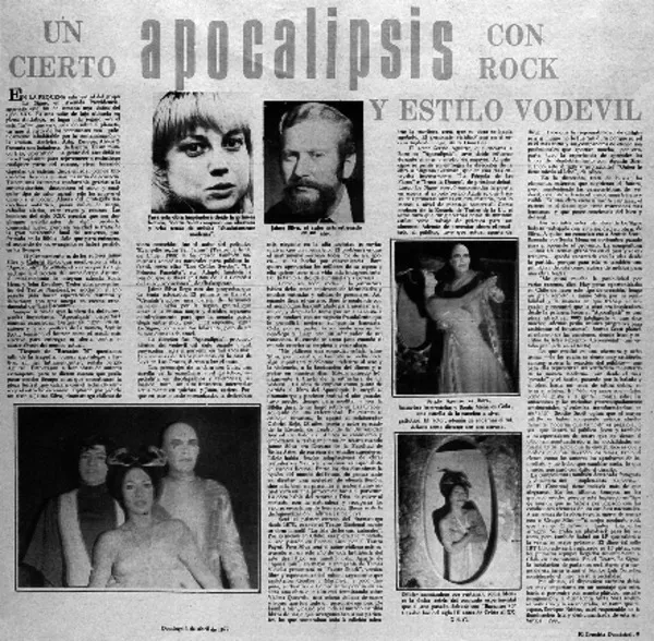 Un cierto apocalipsis con rock y estilo vodevil.  [artículo]