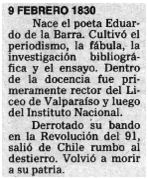 9 febrero 1830.  [artículo]