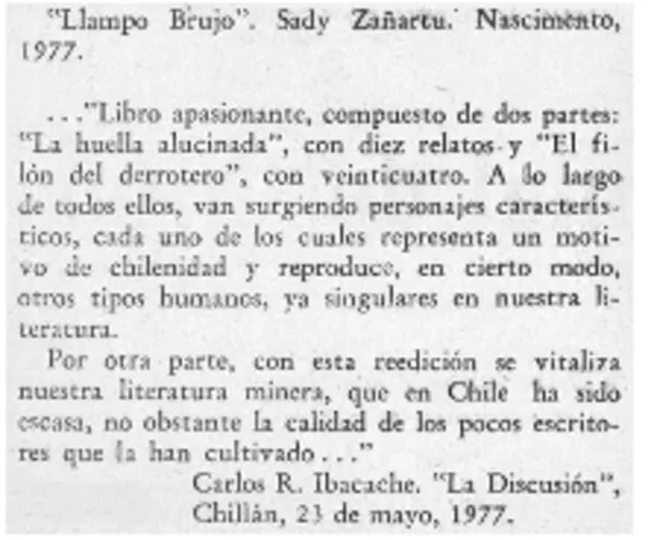 "Llampo brujo"  [artículo] Carlos R. Ibacache I.
