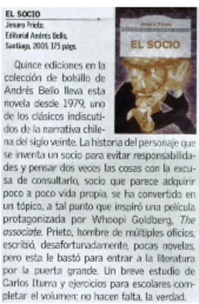 El Socio  [artículo] Rodrigo Pinto.