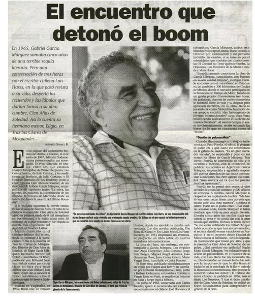 El encuentro que detonó el boom  [artículo] Andrés Gómez B.