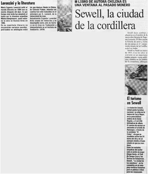 Sewell, la ciudad de la cordillera.  [artículo]
