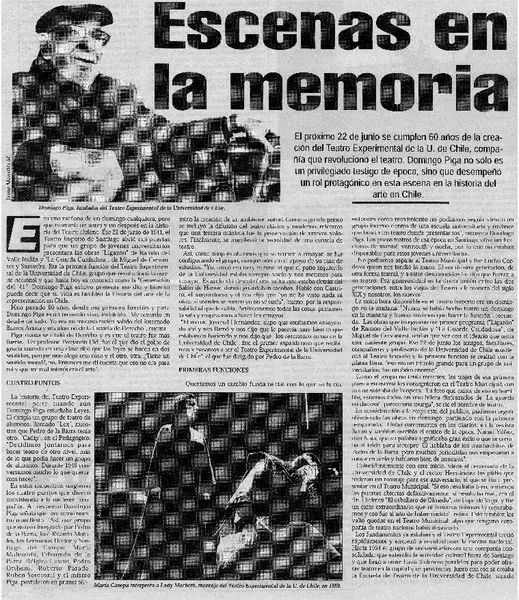Escenas en la memoria  [artículo] Marta Zúñiga Gatica.