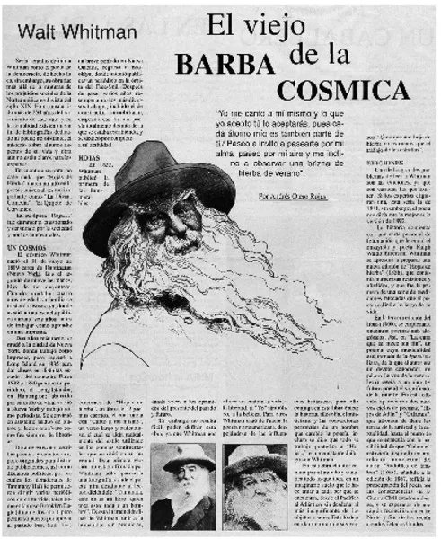 El viejo de la Barba cosmica  [artículo] Andrés Otero Rojas.