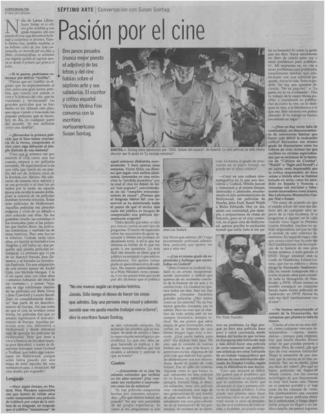 Pasión por el cine  [artículo] Vicente Molina Foix.