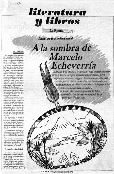A la sombra de Marcelo Echeverría  [artículo] Mili Rodríguez.