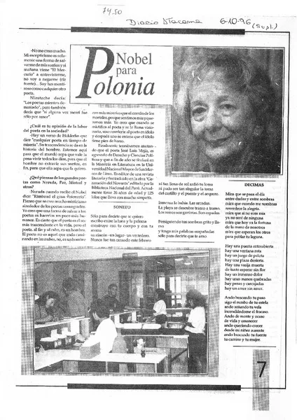 Nobel para Polonia.  [artículo]