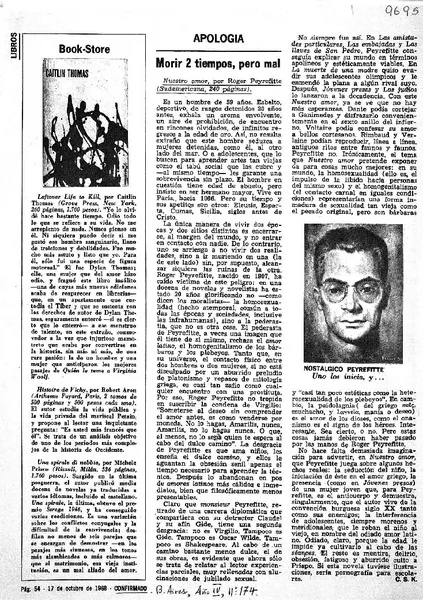 Morir 2 tiempos, pero mal  [artículo] C.S.K.