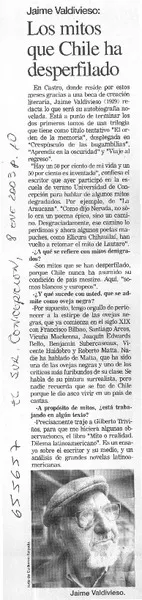 Los mitos que Chile a desperfilado: [comentario] [artículo]