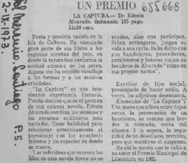 Un Premio  [artículo]