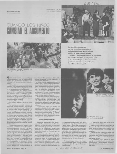 Cuando los niños cambian el argumento.  [artículo]