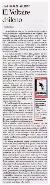 El Voltaire chileno  [artículo] Valeria Maino.