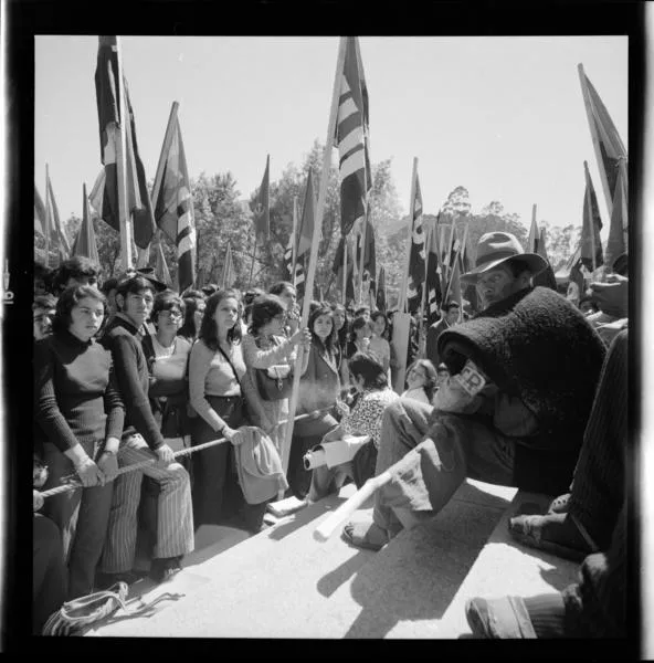 Fidel Castro Ruz en la Universidad de Concepción  [fotografía] Armindo Cardoso.