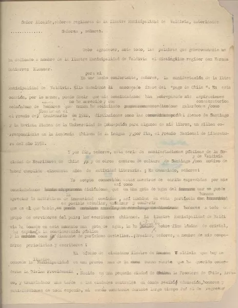 [Cincuenta años de actividad literaria]  [manuscrito] Fernando Santiván.