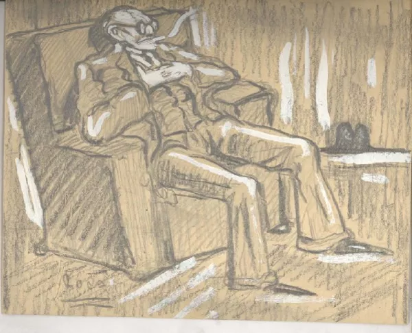 Carlos Cariola  [dibujo] Francisco Huneeus Salas ; seudónimo: Roca.