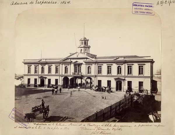 [Bolsa de Comercio de Valparaíso, 1864]  [fotografía].