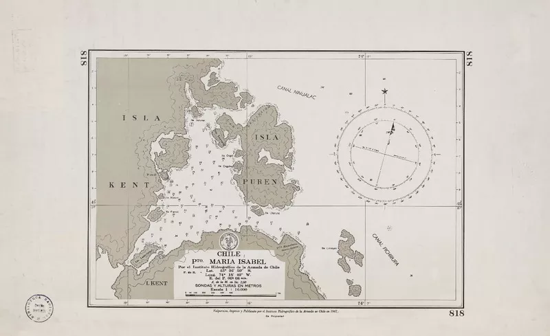 Pto. María Isabel  [material cartográfico] por el Instituto Hidrográfico de la Armada de Chile.