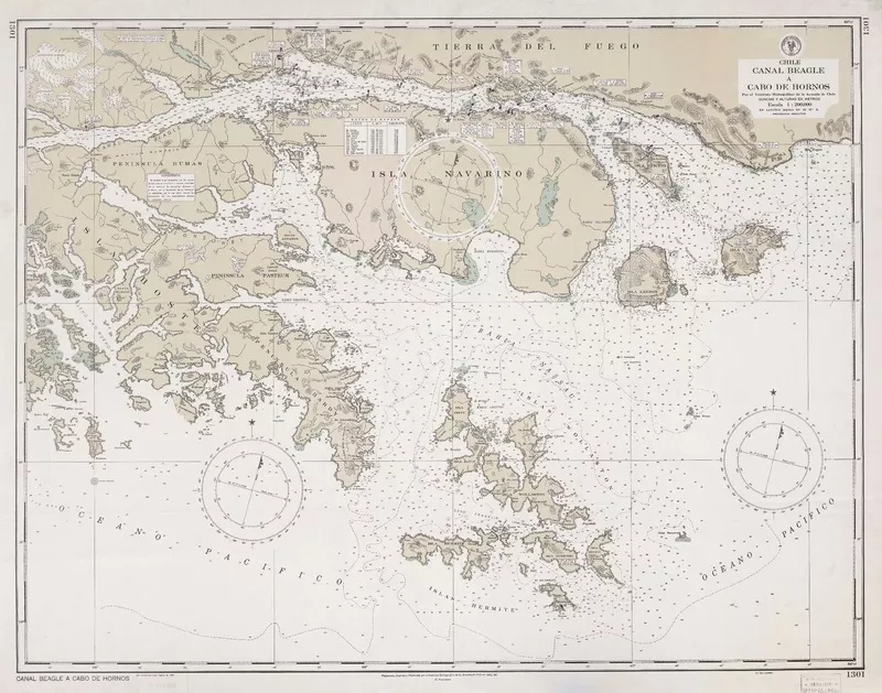 Canal Beagle a Cabo de Hornos  [material cartográfico] por el Instituto Hidrográfico de la Armada de Chile.