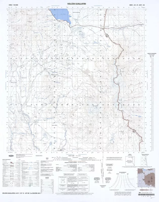 Volcán Guallatiri  [material cartográfico] Instituto Geográfico Militar.