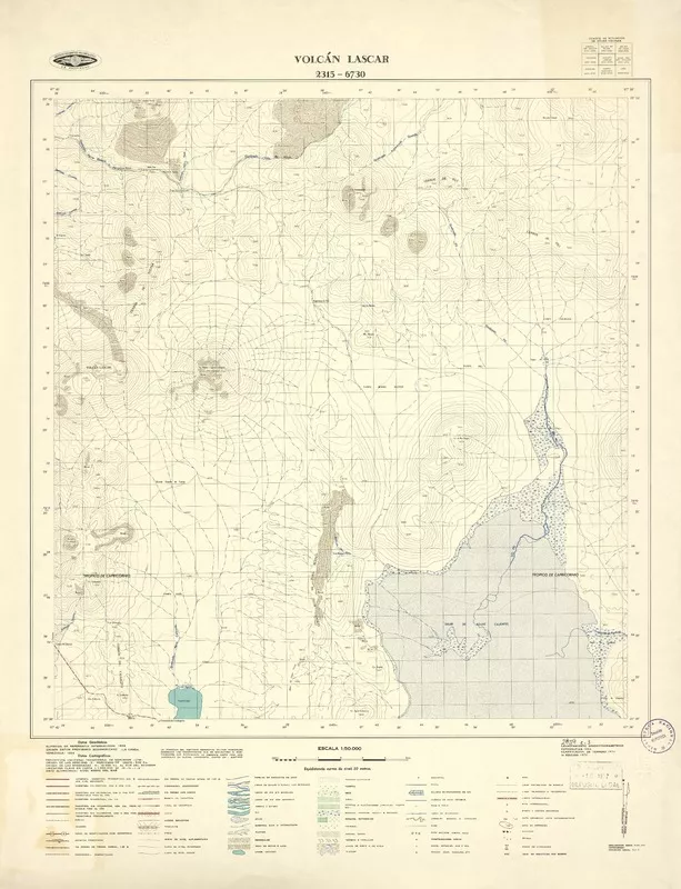 Volcán Lascar  [material cartográfico] Instituto Geográfico Militar de Chile.