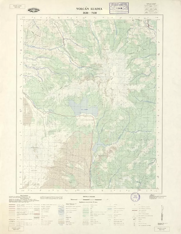Volcán Llaima  [material cartográfico] Instituto Geográfico Militar de Chile.
